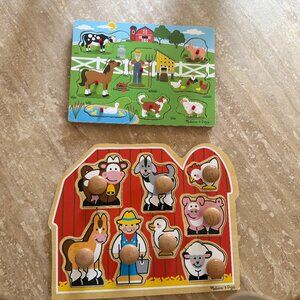 Melissa & Doug Puzzles, set of 2